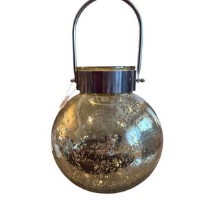 Elegant Gold Glass Lantern Christmas vase NWT